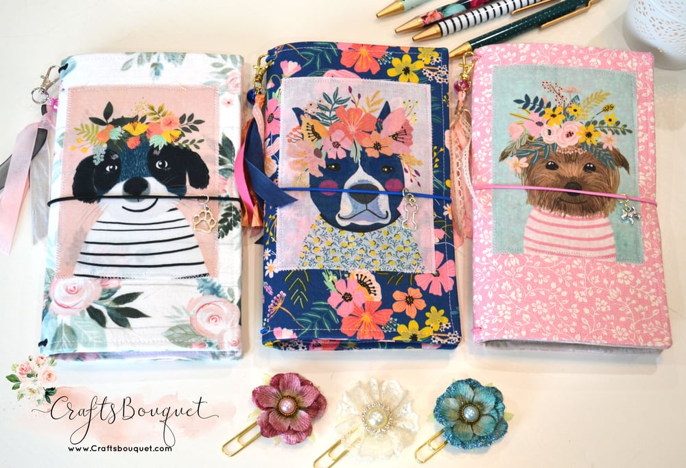 Image of Puppy Fabric Standard Journals 