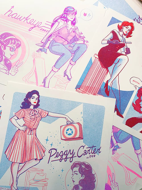 Image of Kate Bishop Fashion Risograph