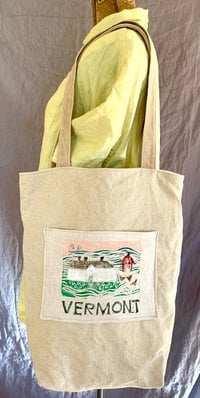Image 1 of "Vermont" canvas tote bag