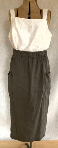 Image 1 of simple linen skirt