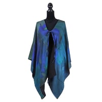 Autumn Leaves Blue Kimono