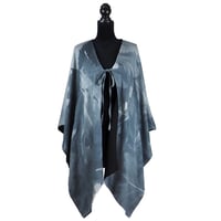 Autumn Leaves Charcoal Kimono