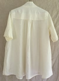Image 3 of full linen button tunic
