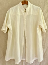 Image 4 of full linen button tunic