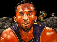 BLACK MAMBA | glossy poster print