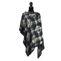 Image 3 of Paris Tartan Rouge Button Shawl