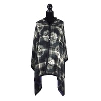 Image 4 of Paris Tartan Royal Gold Button Shawl