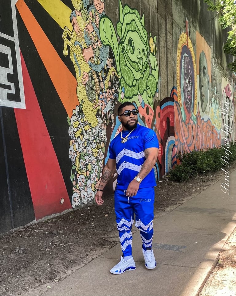 B.I. Hyper royal summer jogger set 