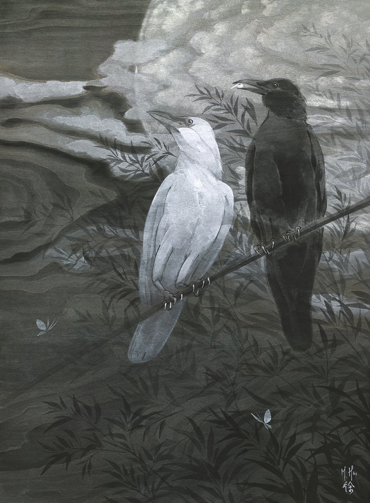 Crows and Silver Moon
