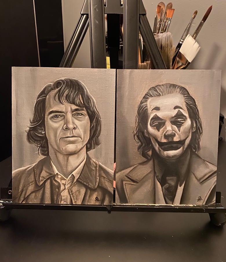 Image of Joker/Arthur Fleck Portrait Pair 