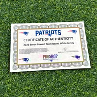 Image 5 of 2022 Nike NFL Game Used Worn Jersey New England Patriots Byron Cowart Team COA