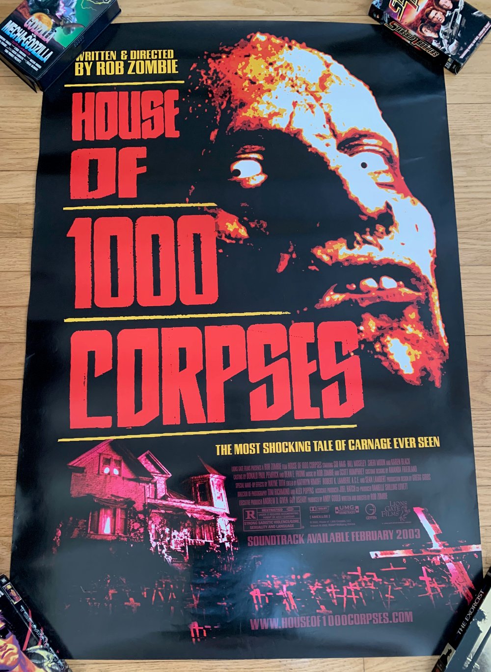 2002 HOUSE OF 1000 CORPSES Original U.S. One Sheet Movie Poster