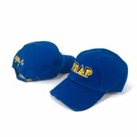 Image 1 of Trap Distressed Dad Hat Royal