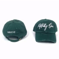 Image 2 of R.O. Logo Dad Hat Distressed Forest