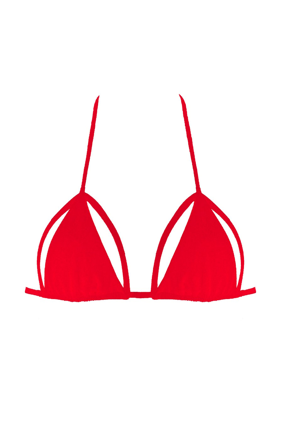 Image of Tiny Triangle Top - Hot Red