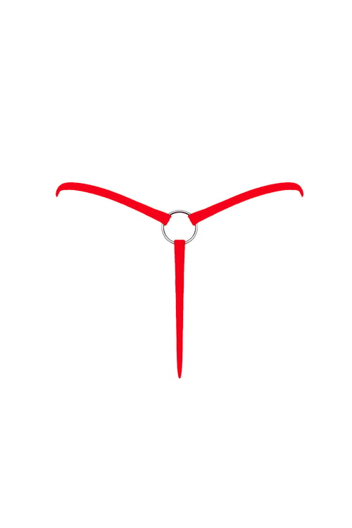 Image of Devil T-Thong - Hot Red