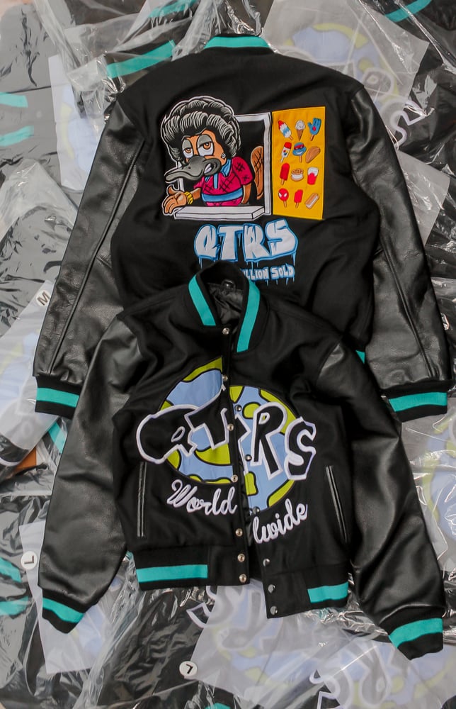 Image of QTRS “Big Perm” Letterman Jacket