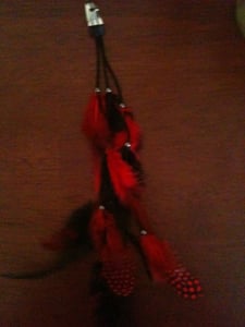 Image of Pop of Color: Feather Hair Clip with your favorite color of feathers!
