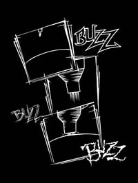 Image 3 of "Buzz Tattoo" Tee (Black)