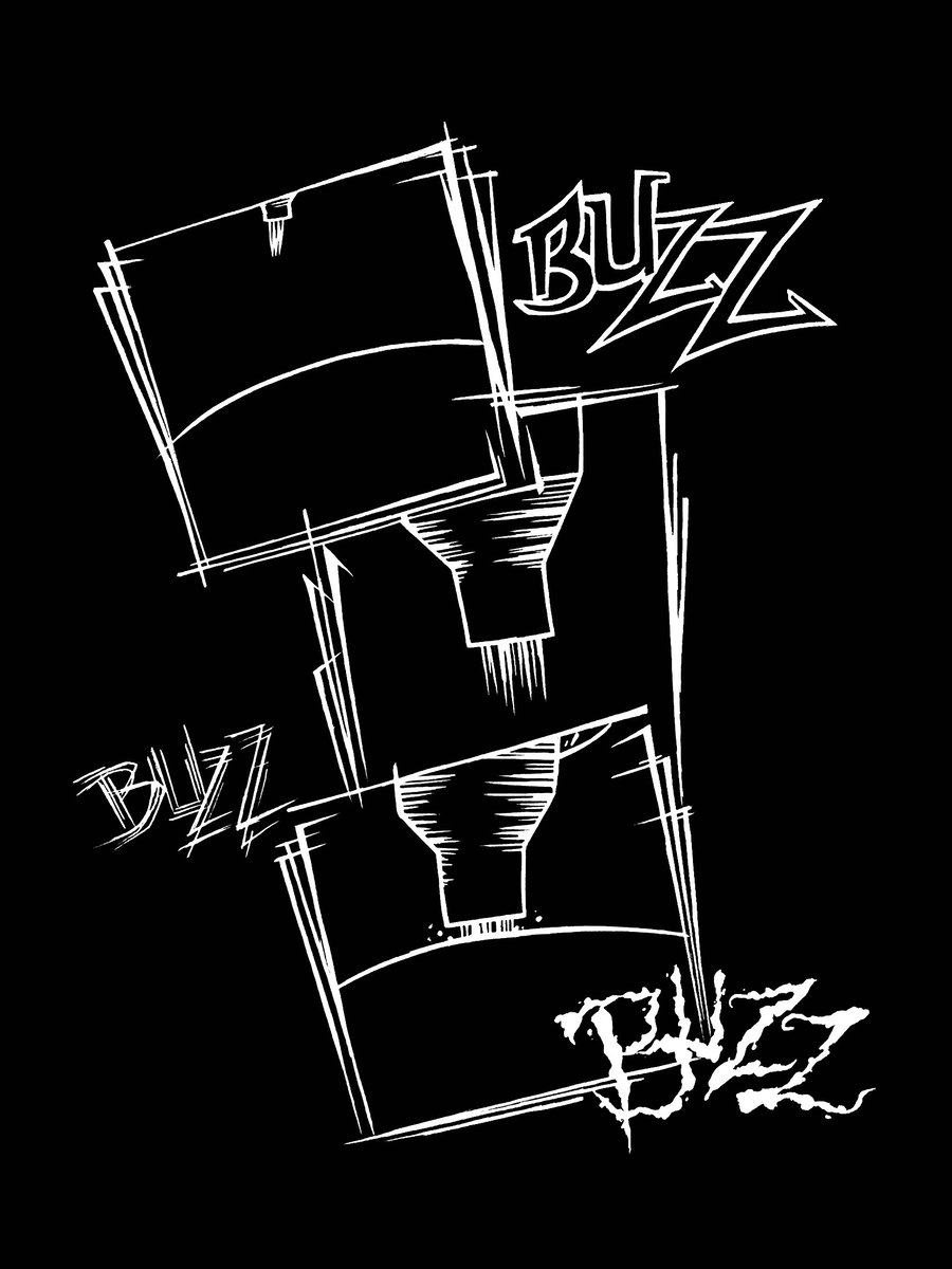 Image of "Buzz Tattoo" Tee (Black)