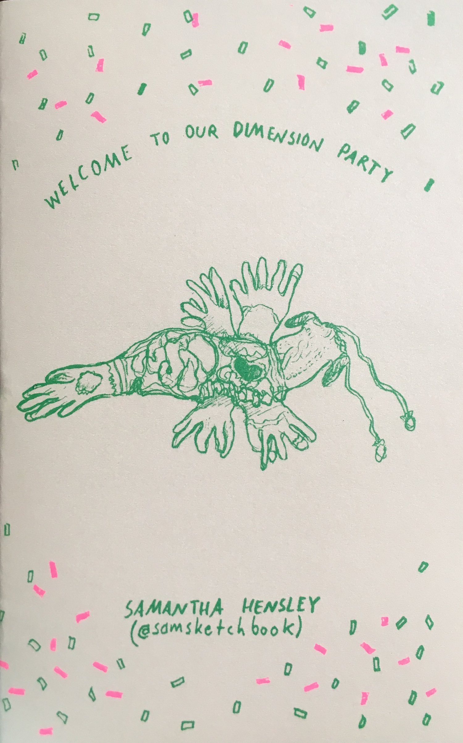 Image of  WELCOME TO OUR DIMENSION PARTY ZINE - SECOND EDITION (+ STICKER SHEET OPTION)
