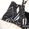 V CUT TOP : MID MOD GEO X BLACK