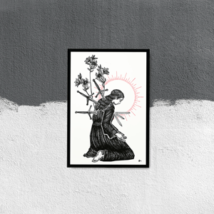 Image of "Pain" 13"x19" Artisan Luster Paper Print