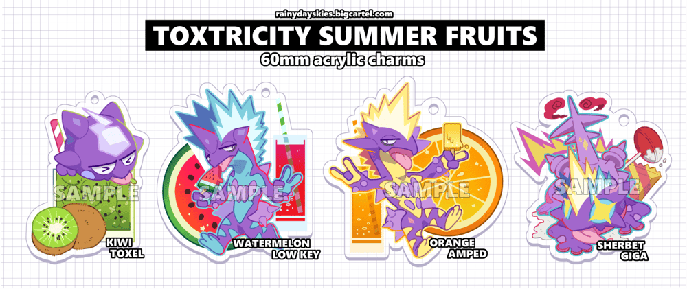 Toxtricity Summer Fruits Charms