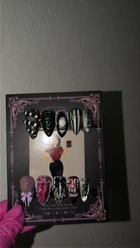 Image 1 of Bettlejuice & Lydia Deetz Nails 