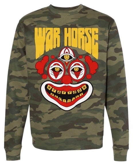 Image of Camo crew neck sweatshirt 