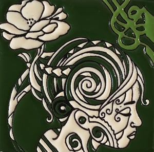 Image of Flower Goddess Coaster Tile