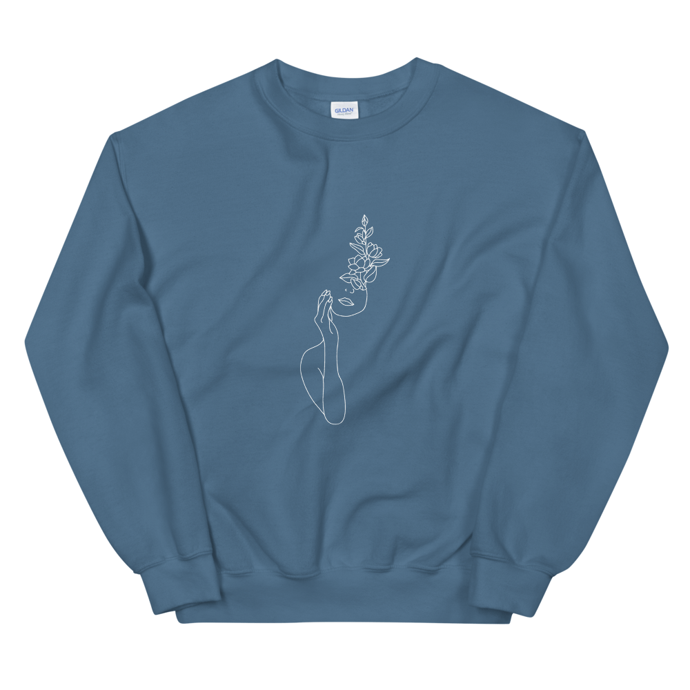 ALANA COLLECTION CREWNECK SWEATSHIRT | INDIGO BLUE 