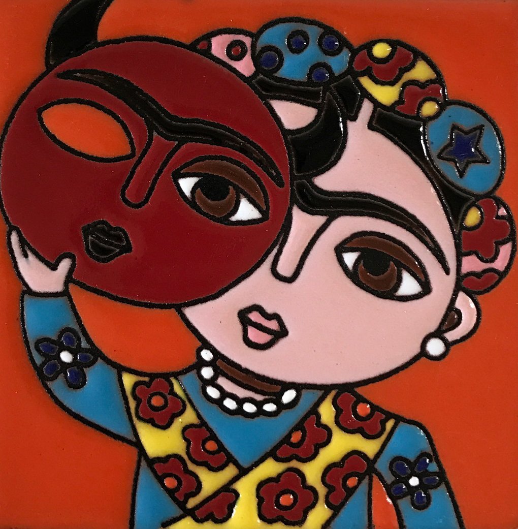 Image of Mini Frida Mask Coaster Tile