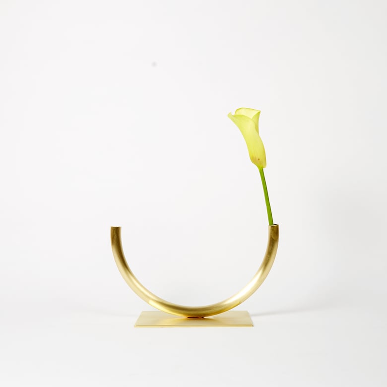 Image of Halfway to a Circle Vase, Small circle for medium/thick stemmed foliage