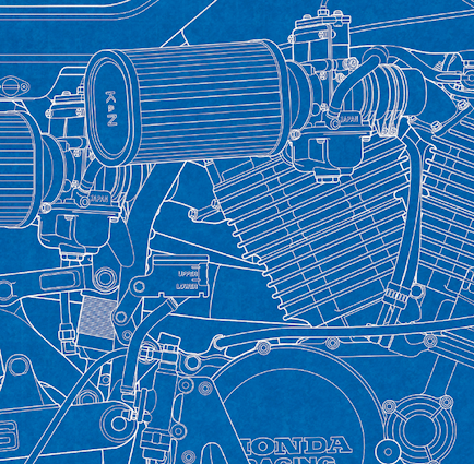 Image of Honda RS750 Blueprint