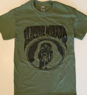 Image of Electric Wizard " Inverted Ankh Girl "  Green T-shirt