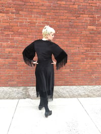 Image 3 of Black burnout Velvet Robe