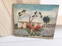 Vintage Island Beach House Painting 