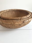 Vintage Woven Fruit Bowl - Small