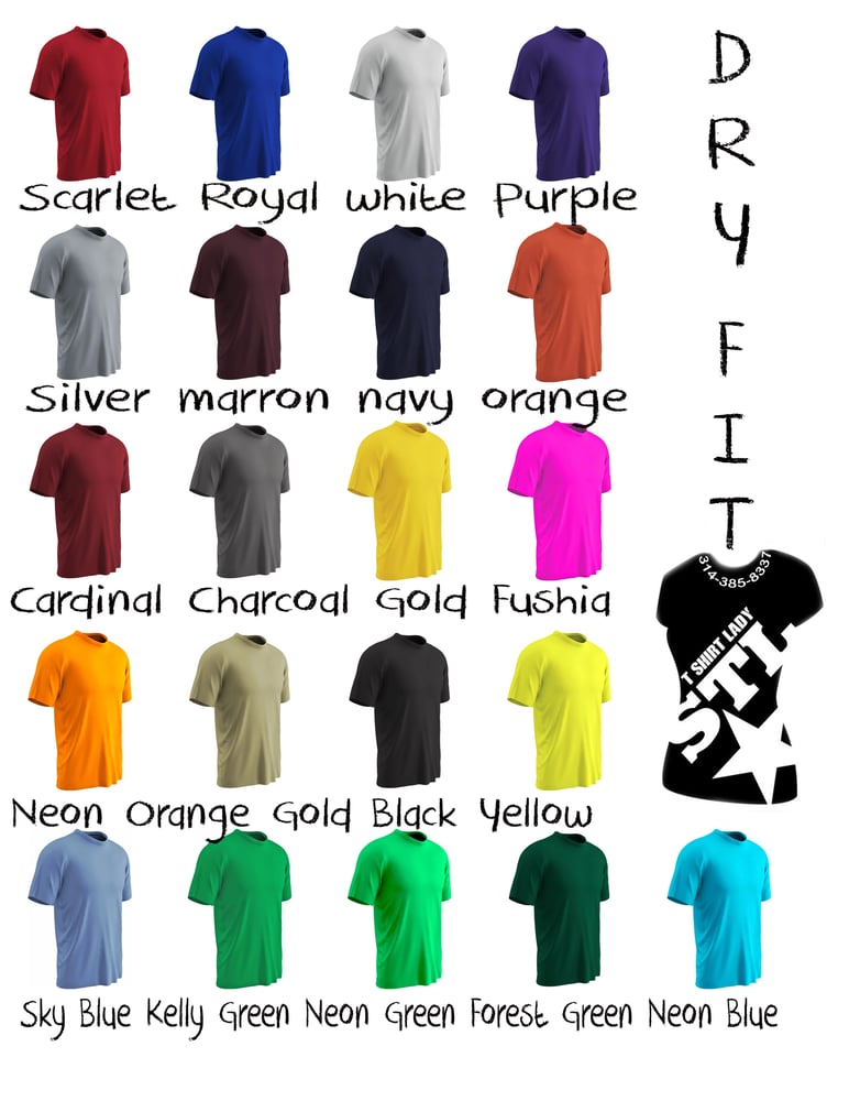 Image of Customized Dry Fit Tshirt (add your logo)