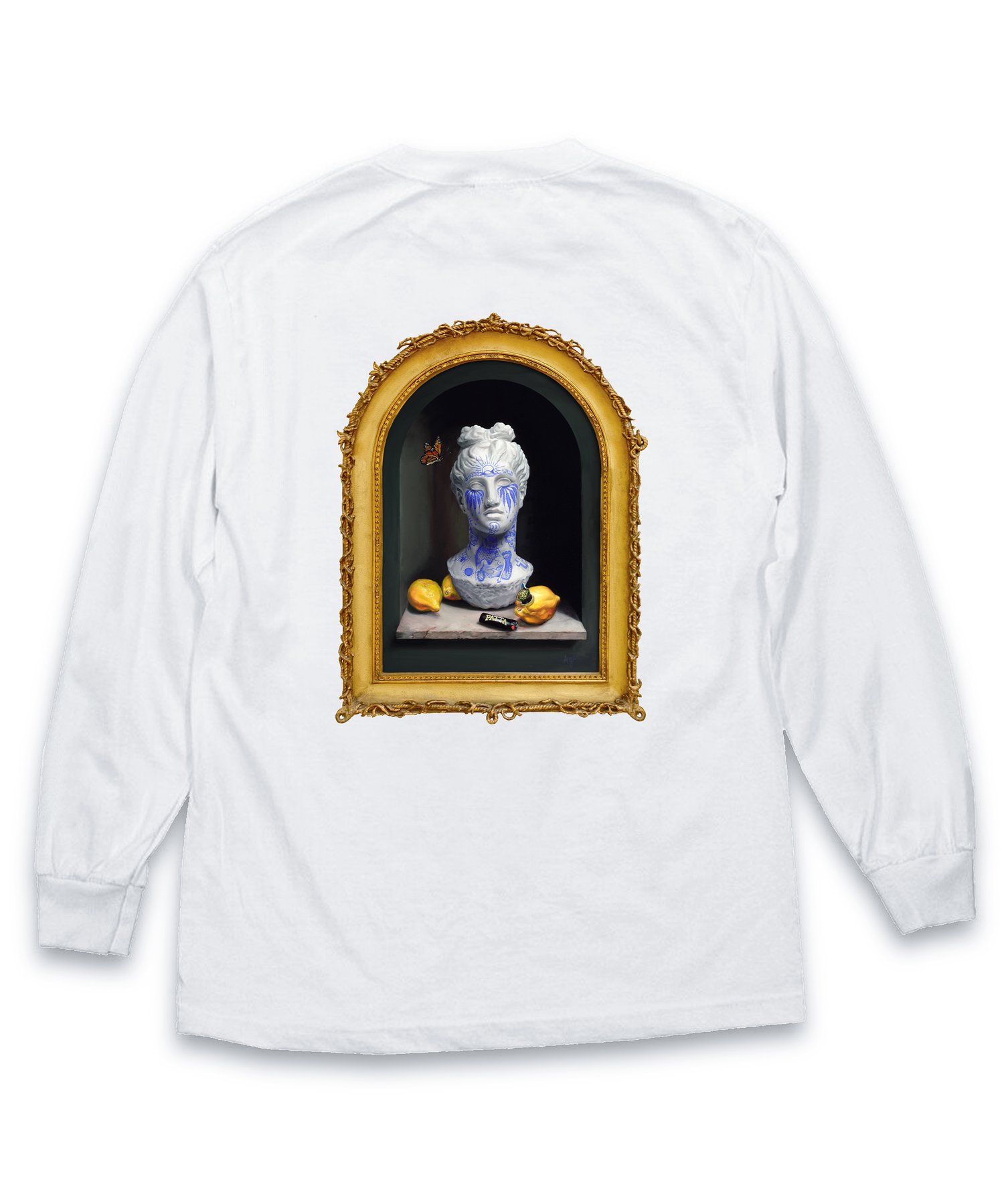 Image of "WHY SO SERIOUS?" Framed Long Sleeve T-Shirt