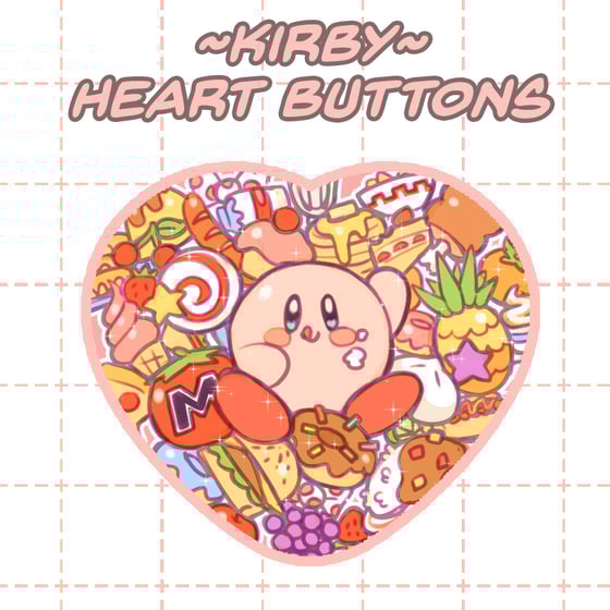 Image of Kirby - Heart Buttons