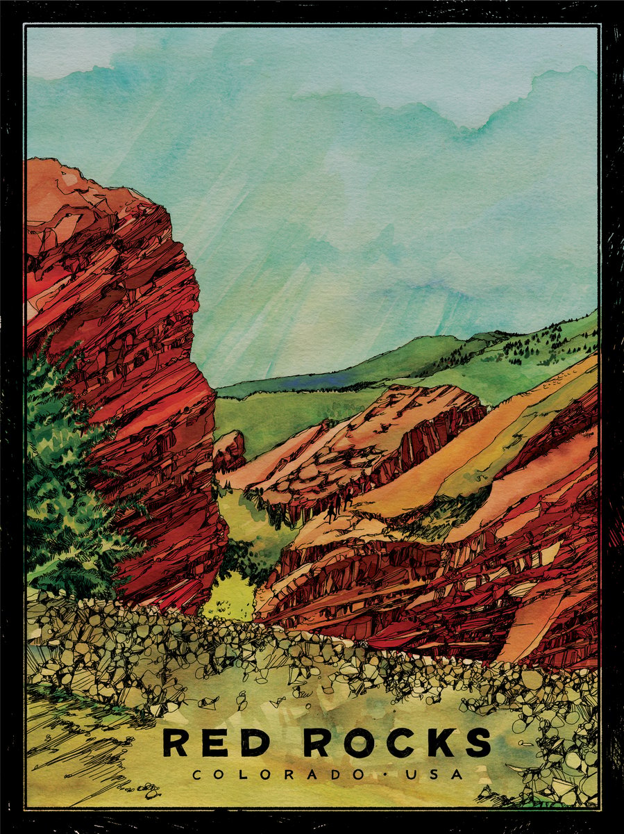 Red Rocks of Colorado, USA (Art Print) • (18" x 24") Landland
