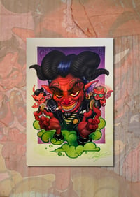 Image 1 of Money Devils *LIMITED EDITION OF 28 HANDMADE CUSTOMIZED PRINTS*