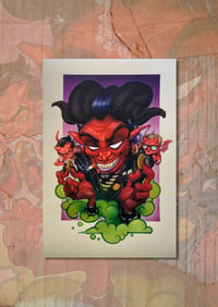 Image 3 of Money Devils *LIMITED EDITION OF 28 HANDMADE CUSTOMIZED PRINTS*