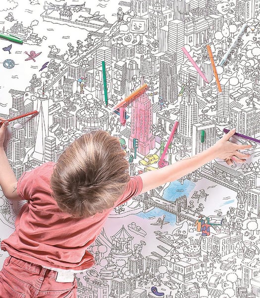 Image of OMY giant colouring poster