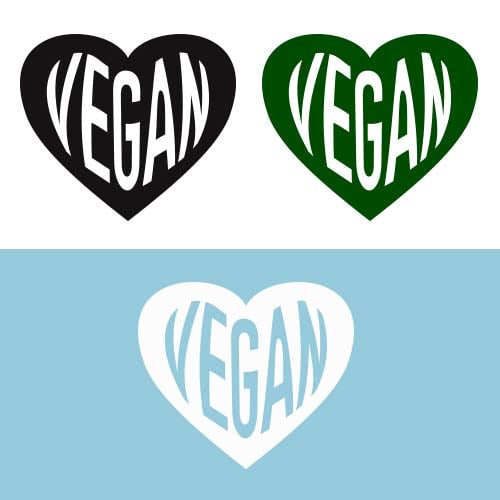 Image of Vegan Heart DECAL