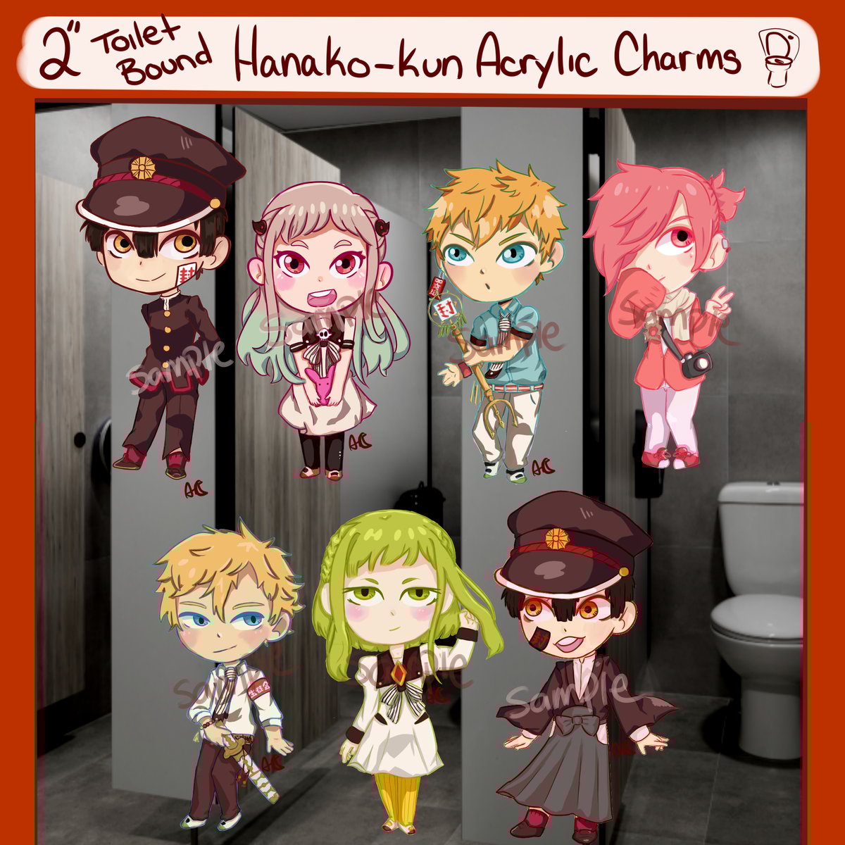 Toilet Bound Hanako-Kun Charms | ArcticOasis