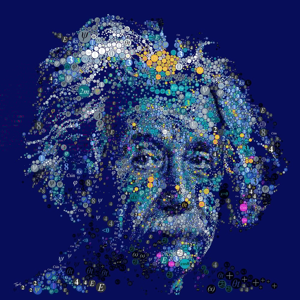 Image of Einstein by the number