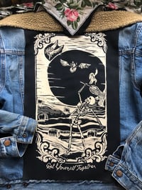 Get Yourself Together Backpatch-Black with white ink